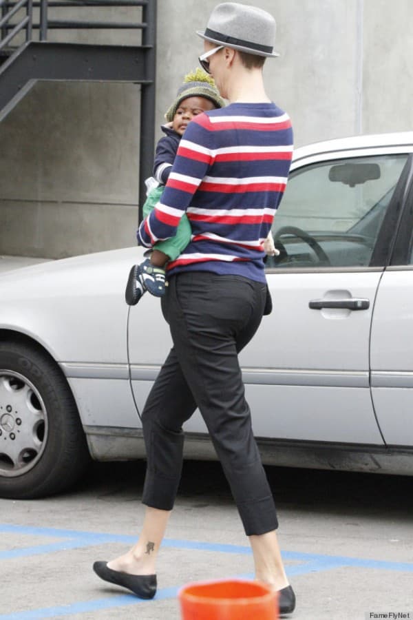 Charlize Theron Takes Jackson For A Checkup