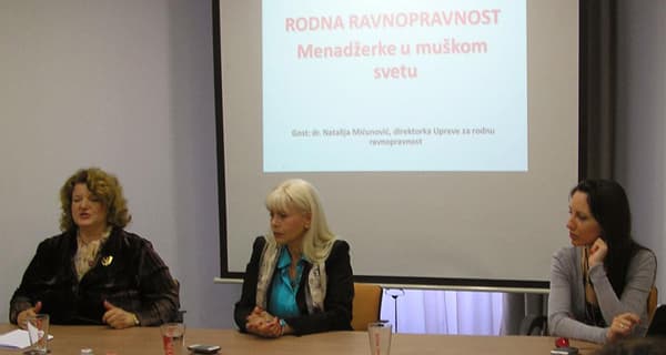 Dr Natalija Mićunović, Mima Miković, Dragana Vukajlović Krstović