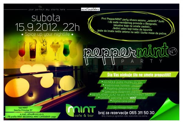 Peppermint party PLAKAT