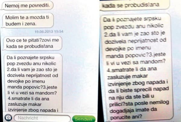 ana nikolic cazim osmani sms poruke