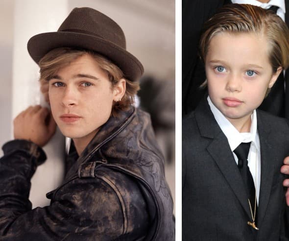 brad pitt shiloh jolie pitt