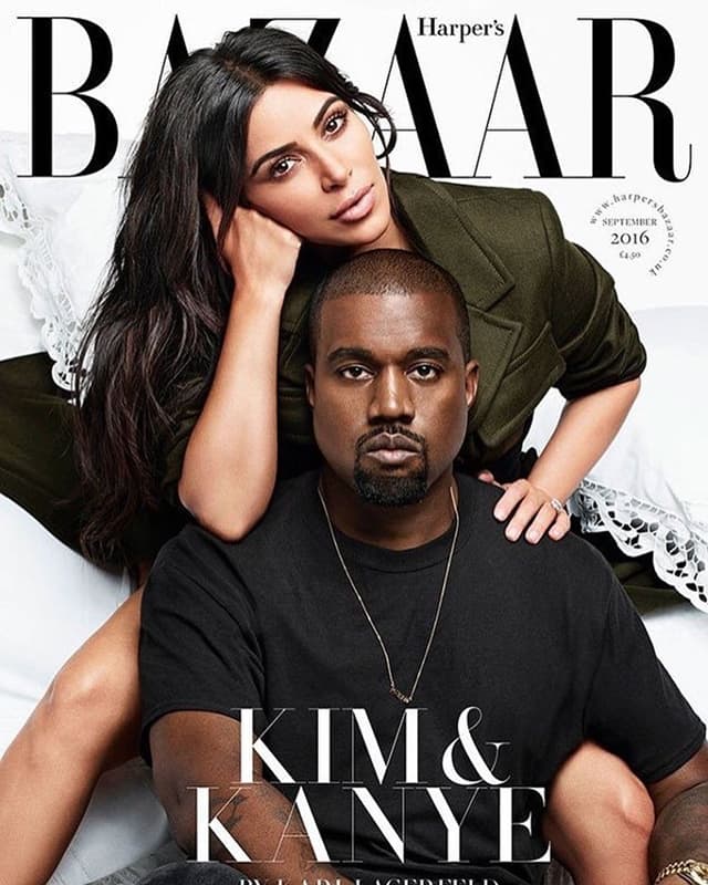 Kim i Kanye na naslovnici magazina (foto: Harper'sBazaar)