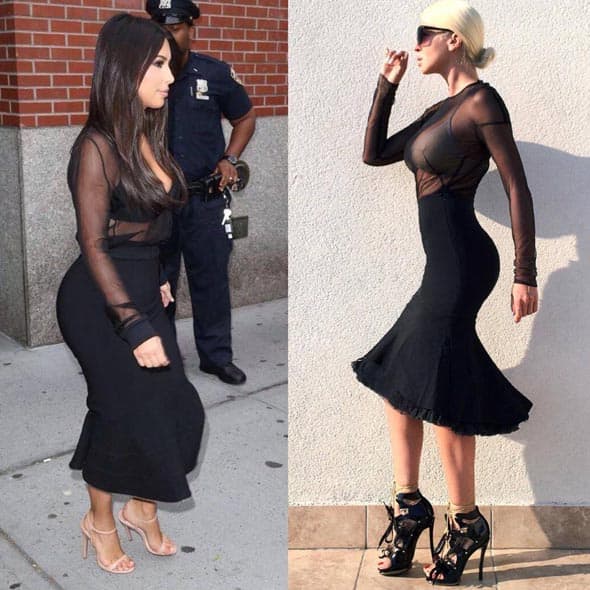 Karleuša se zapitala kojoj bolje stoji haljina koju je 7 dana pre nje obukla starleta Kim Kardashian?