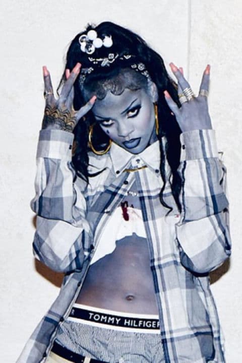 Rihanna kao zombi gangster 2013. godine (foto: Twitter)