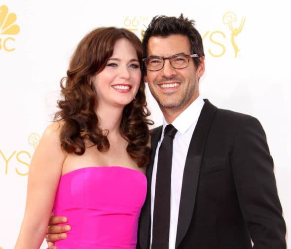 66th Primetime Emmy Awards - Press Room held at The Nokia Theatre L.A. Live! Featuring: Zooey Deschanel,Jacob Pechenik Where: Los Angeles, California, United States When: 26 Aug 2014 Credit: Adriana M. Barraza/WENN.com