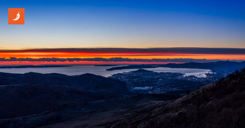FOTO Zalazak sunca na Jadranu bio je nestvarno lijep