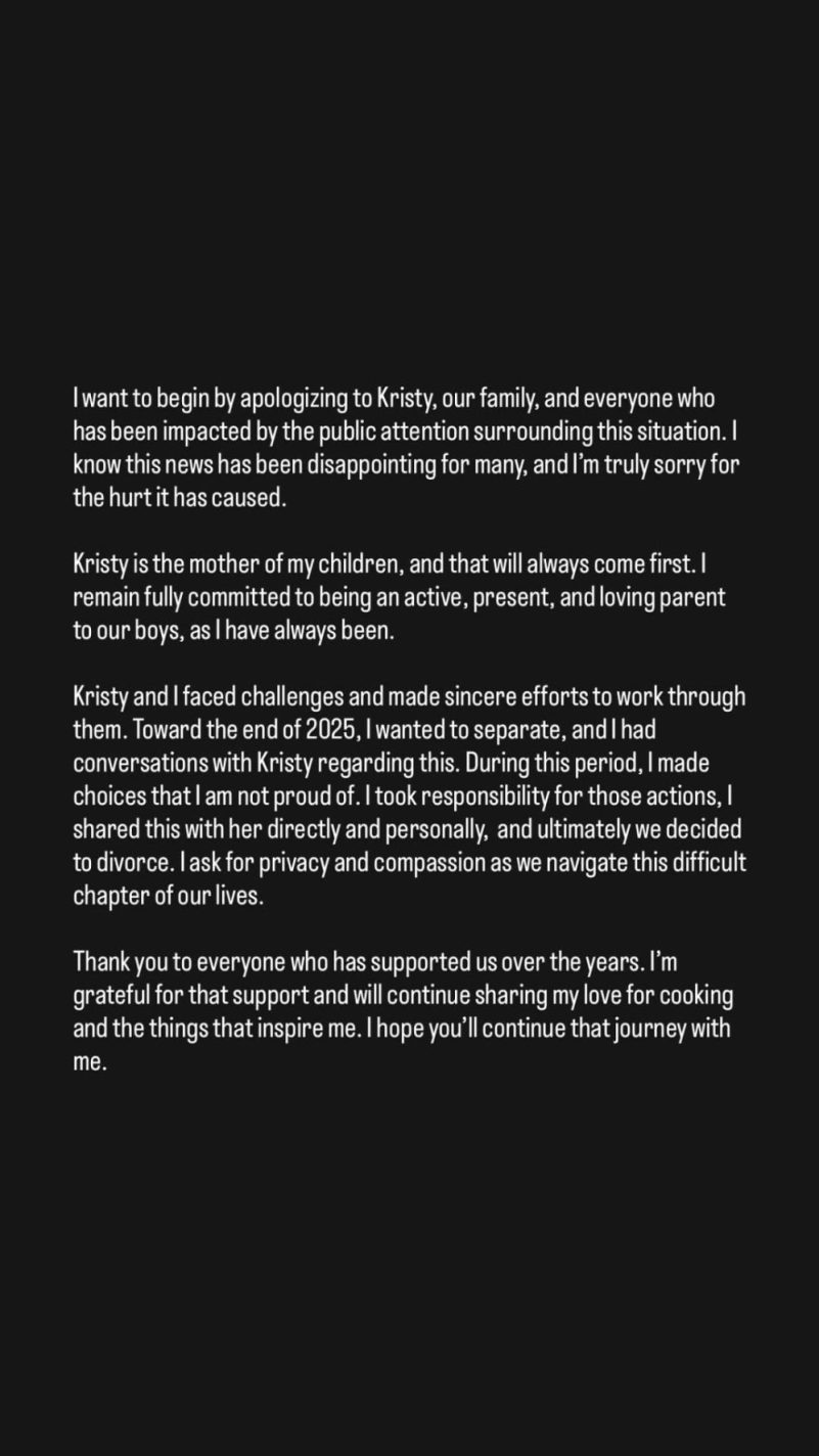 desmond scott addresses divorce from kristy Kristy Scott's Husband Desmond Scott Breaks Silence on Her Divorce Filing